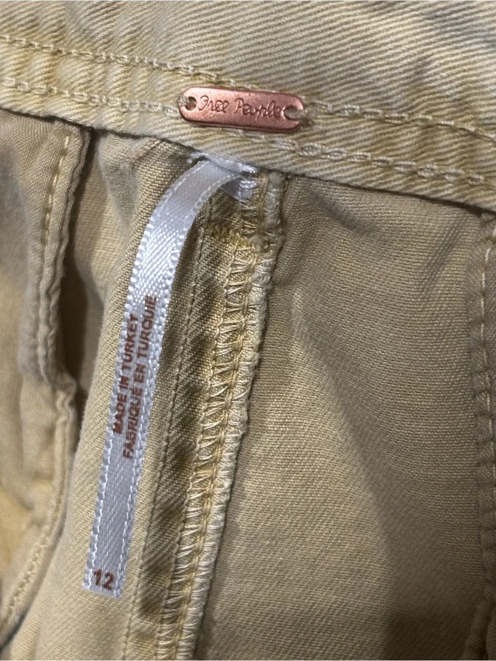 Free People Wide Leg Pants in tan